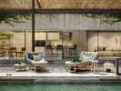 DEDON story case outdoor furnitures in the pool