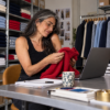 A furniture sales agent preparing an order proposal for a retailer in the TRIMIT Sales Agent portal.